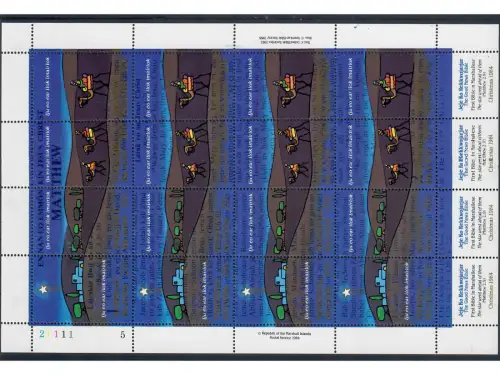 Marshall-Inseln, MiNr. 23-26 Zd.-Bogen **, Weihnachten