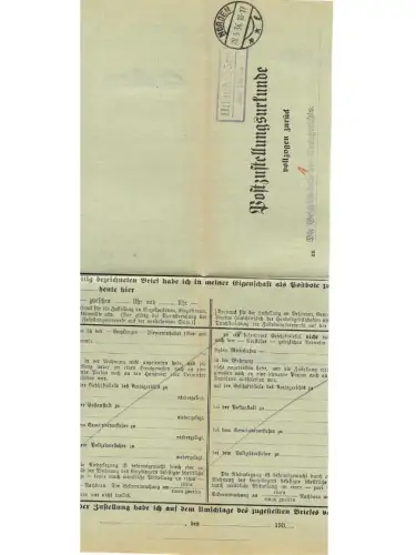 Landpoststempel Utlandshörn über Norden auf PZU vom 28.5.34