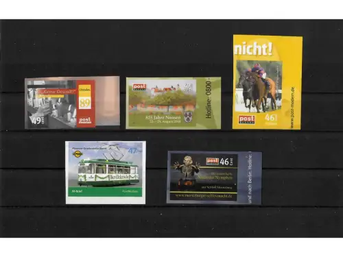 Privatpost PostModern, verschiedene Motive, 5 Werte, selbstkleb. (E)