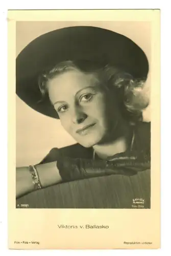 AK CViktoria von Ballasko, Schauspielerin , 11928