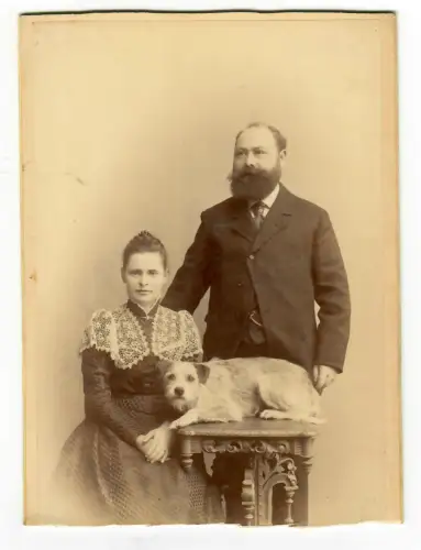 Foto Familie Portrait,  Frau Mann mit Hund, Grimm Offenburg, 6004