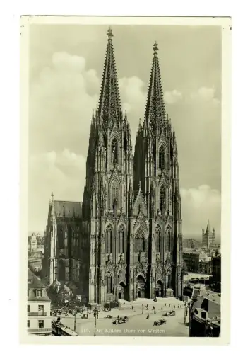 AK Köln,  Dom von Westen, 11604