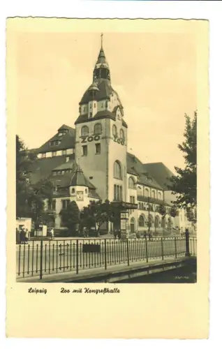 AK Leipzig, Zoo mit Kongreßhalle, 11074