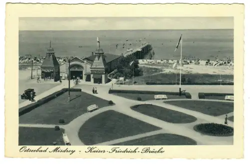 AK Misdroy, Partie mit Kaiser Friedrich Brücke, 10748