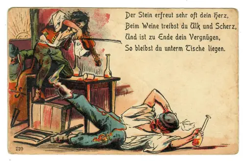 AK Humor, Trinkgelage, Zitat,  12063