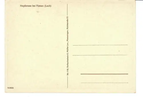 AK Füssen, Hopfensee, 12087