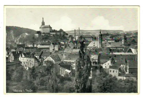 AK Weida, Teilansicht Altstadt, 12095