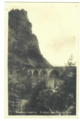 AK Semmeringbahn, Viadukt im Adlitzgraben, 12102