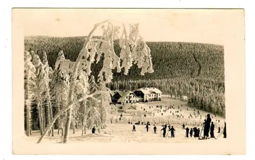 AK Mährisch Schönberg, Hotel, Roter Berg Altvatergebirge, Sudeten, 12103