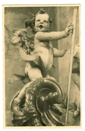 AK Oberbeuren, Rokoko Englein in der Abteikirche , 11711