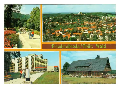 AK Friedrichsroda, Panorama, Heuberghaus am Rennsteig, 11732