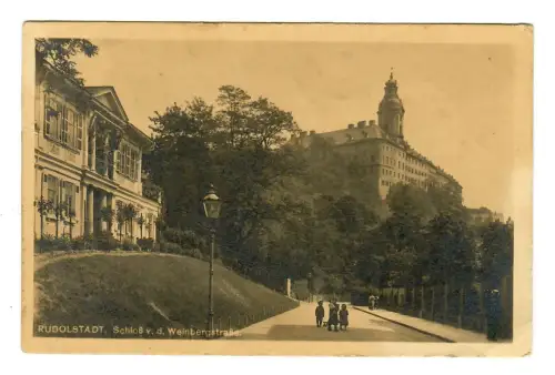 AK Rudolstadt, Schloß von der Weinbergstrasse, 11725
