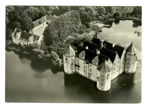 AK Glücksburg, Schloss, Luftaufbahme, 11728