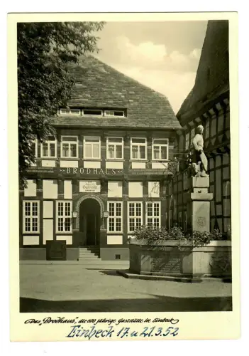 AK Einbeck , Brodhaus,  600 jährige Gaststätte, 11487