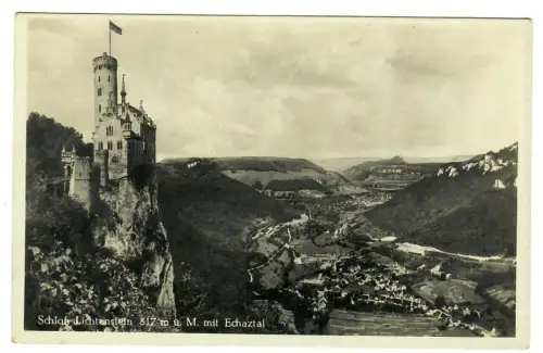 AK Lichtenstein,, Schloss mit Echaztal.  11694