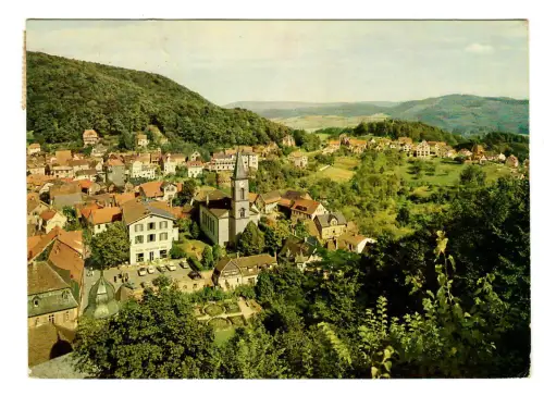 AK Lindenfels, Teilansicht Blick von der Burg, 11510