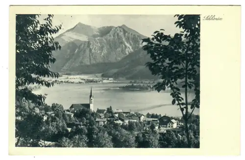 AK Schliersee, Panorama mit See, 10622