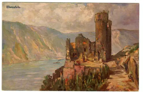 AK Rüdesheim, Ruine Ehrenfels, 11051