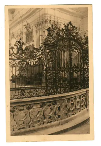 AK Amorbach, Schmiedeeisernes Gitter an der Abteikirche, 11538