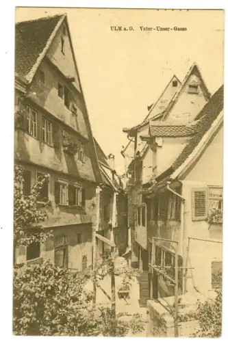 AK Ulm - Vater Unser Gasse  - 10564