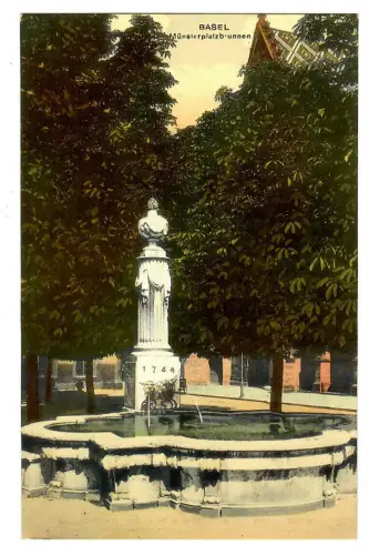 AK Basel Münsterplatzbrunnen, 10617