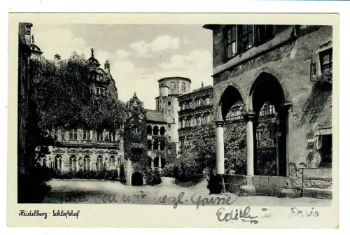 AK Heidelberg Schloßhof - 10315