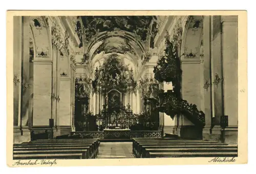 AK Amorbach, Abteikirche, Blick auf Hochaltar, 11532