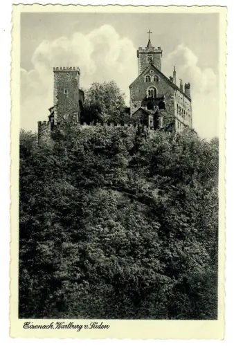 AK Eisenach Wartburg von Süden, 10758