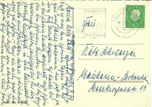 AK Ulm, Rathaus, 10998