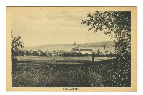 AK Salmünster, Teilansicht mit Kirche, 11540