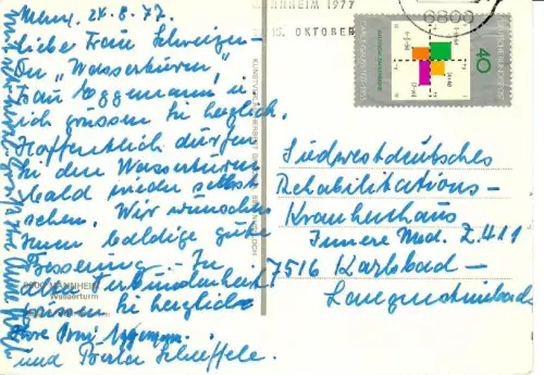 AK Mannheim Wasserturm - 10372