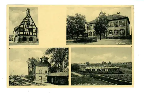 AK Iggelheim - Heimatmuseum Arbeitsdienstlager Schulhaus Bahnhof, 10029