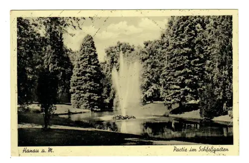 AK Hanau, Partie im Schloßgarten, 11544