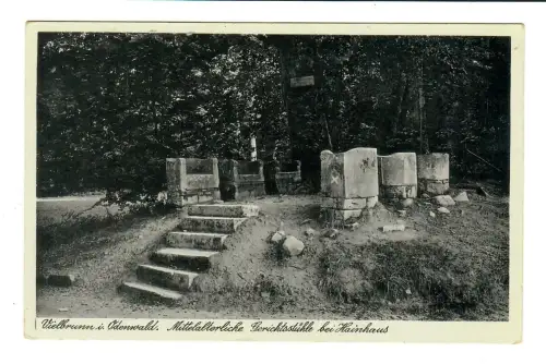AK Vielbrunn, Mitterlalterliche Gerichtsstühle, 11668