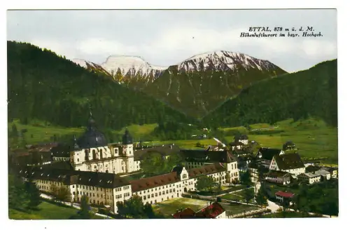 AK Ettal - Höhenluftkurort Kloster,10095
