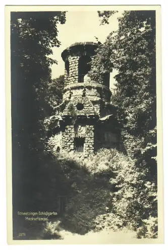 AK Schwetzingen, Merkurtempel im Schloßgarten, 11286
