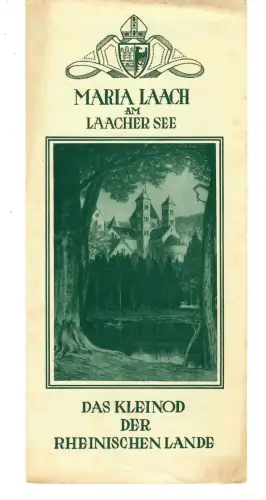 Reiseprospekt Glees, Seehotel Maria Laach, am Laacher See, 1930er Jahre, 412