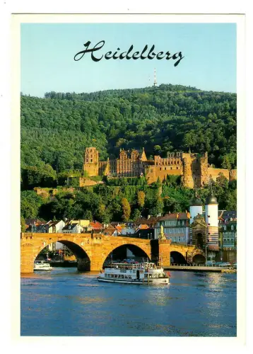 AK Heidelberg, Schloss und Alte Brücke, 10194