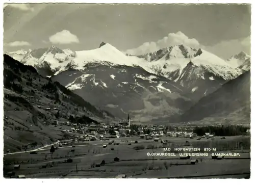 AK Bad Hofgastein,Panorama, G.Graukogel, U. Feuersang, 10915