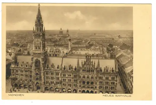 AK München, Neues Rathaus, 11080