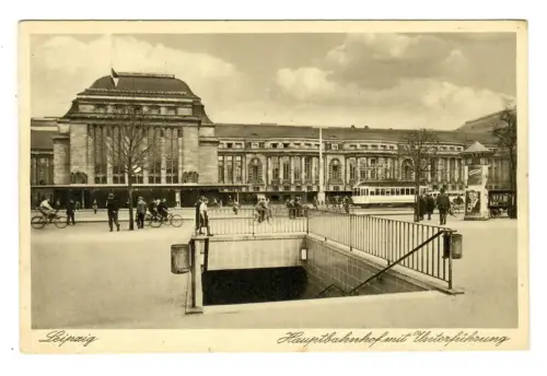 AK Leipzig, Hauptbahnhof mit Unterführung, 11067