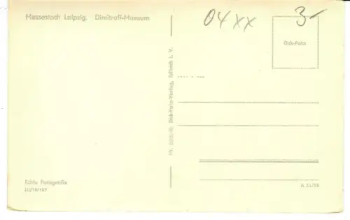 AK Leipzig, Dimitroff-Museum, 11072