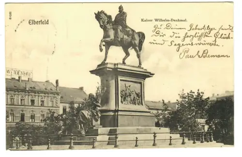 AK Elberfeld, Kaiser Wilhelm Denkmal, 11197