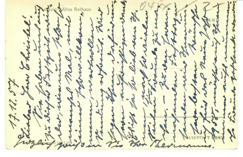 AK Leipzig, Altes Rathaus, 11057