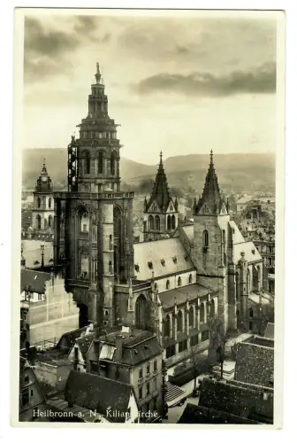 AK Heilbronn, Kilianskirche, Seitenansicht, 11125