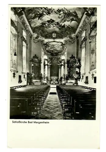 AK Bad Mergentheim, Schloßkirche, Innenraum, 11360