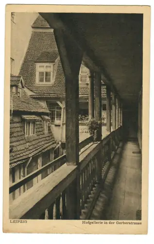 AK Leipzig, Hofgallerie in der Gerberstrasse, 11083
