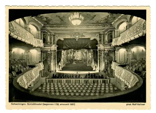 AK Schwetzingen, Schloßtheater, 11568