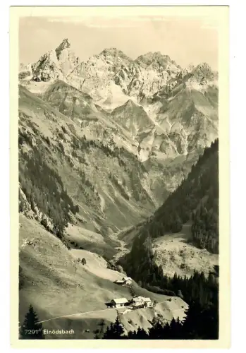 AK Einödsbach, Panorama, südlichster Ort Deutschlands, 10602