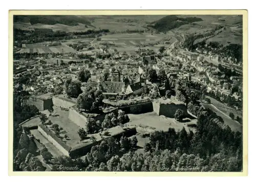 AK Kronach, Panorama, Fliegeraufnahme, 11388